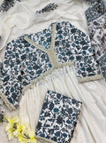 Cotton pant paired with Alia cut kurti