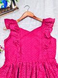 Casual pink summer outfit for women