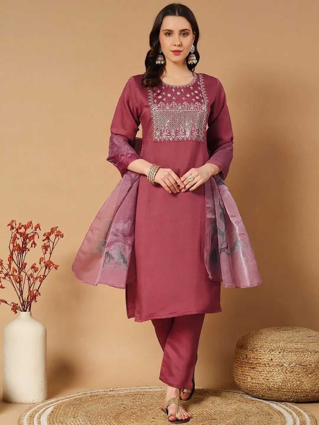 Designer Anarkali-style Kurti set for weddings and parties