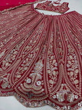 Elegant bridal dress set with can-can and canvas patta