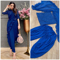 Designer georgette dress with sequence embroidery
