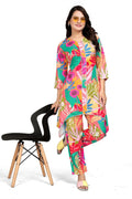 3/4 Sleeve Digital Kurti Side View