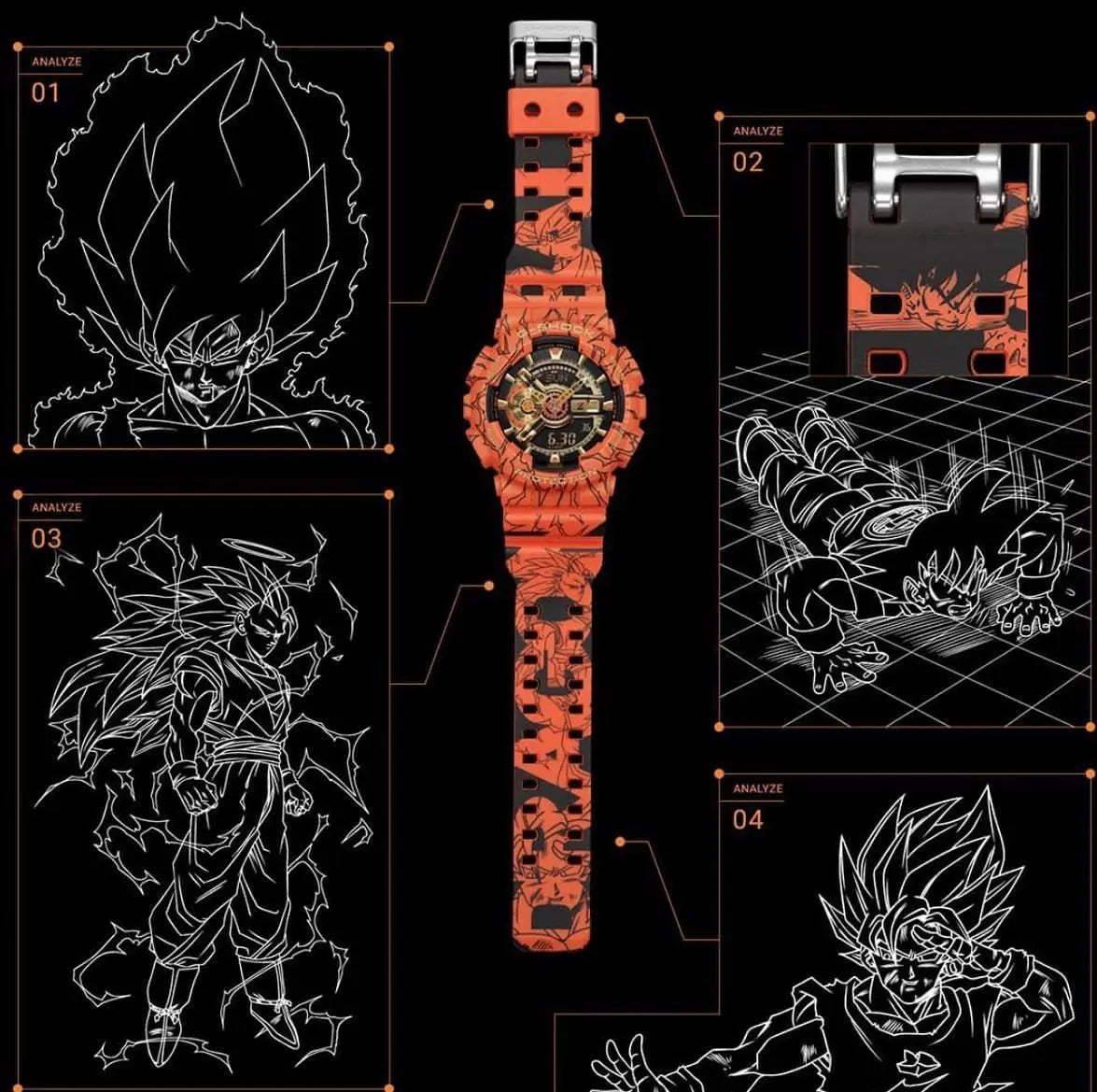 Printed Resin Strap Dragon Ball Z Design