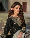 Dupatta with lace border and embroidery