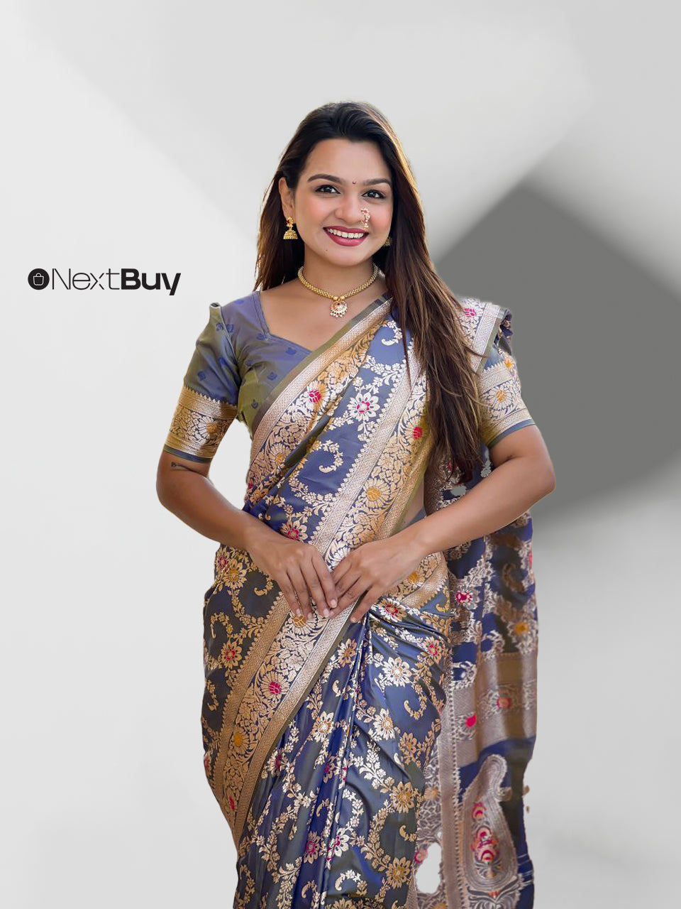Designer Banarasi Silk Saree for Women – Stunning Ethnic Attire for Weddings & Festivals.