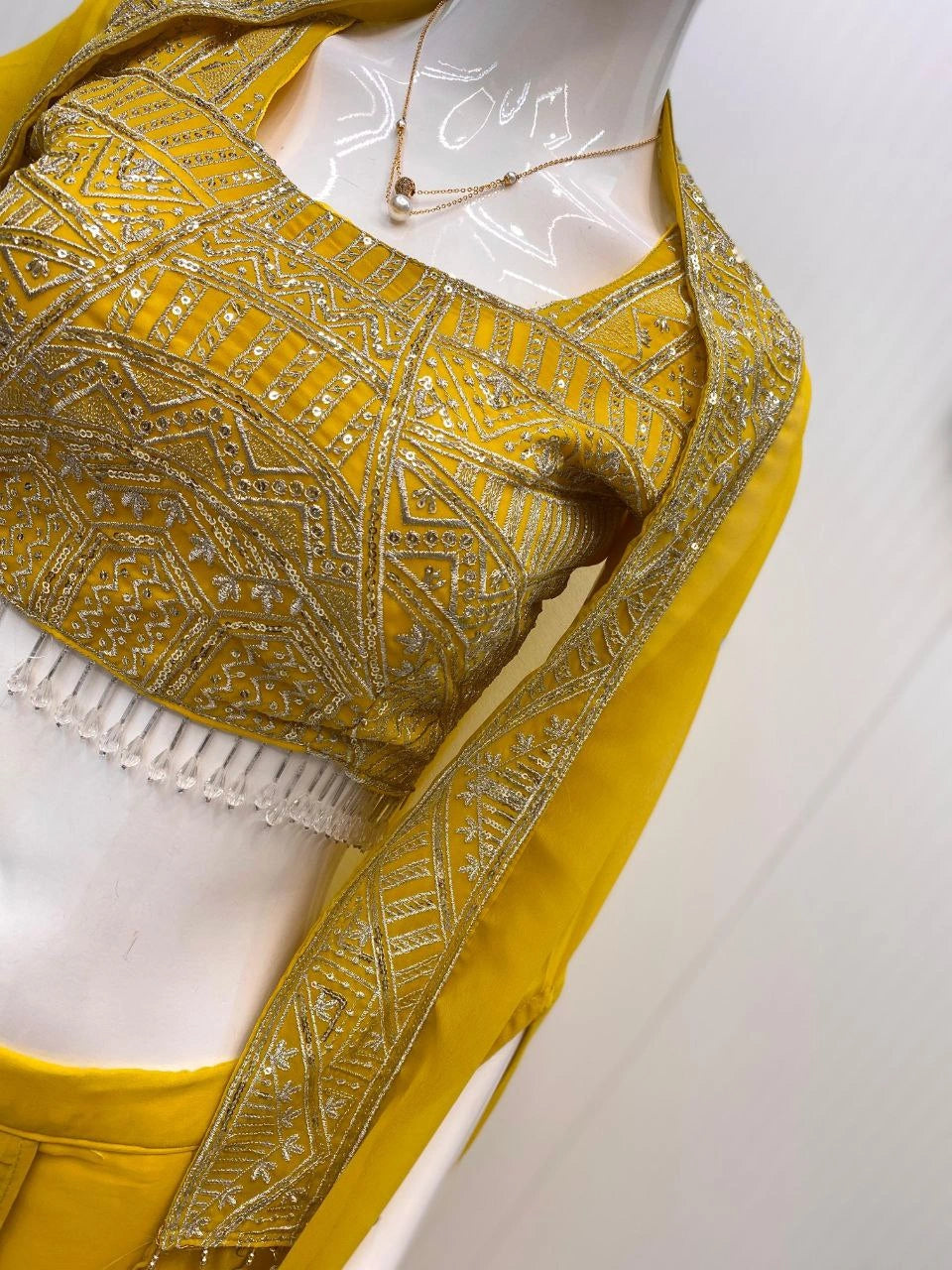 Bollywood style Indo Western draped dhoti set