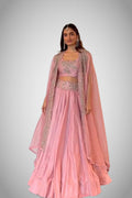 thread sequin lehenga set