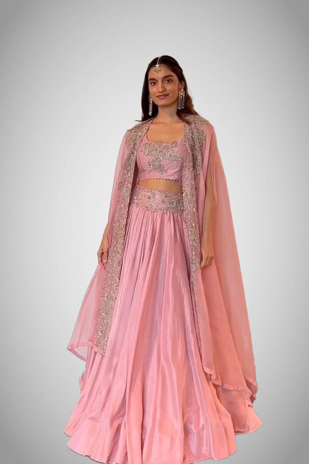 thread sequin lehenga set
