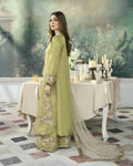 Front view of Chinon silk kurti with handwork