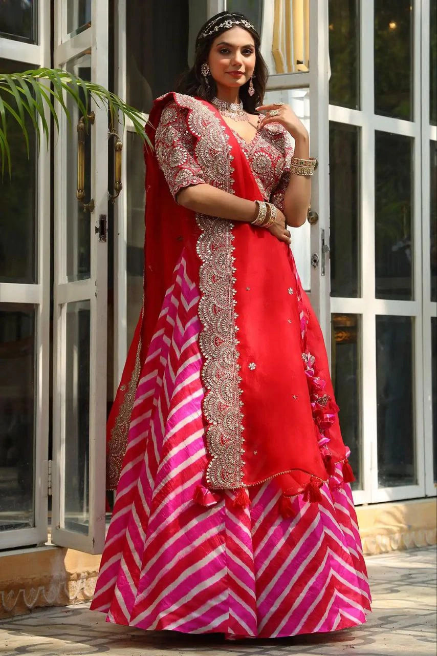 5-meter flair stitched lehenga