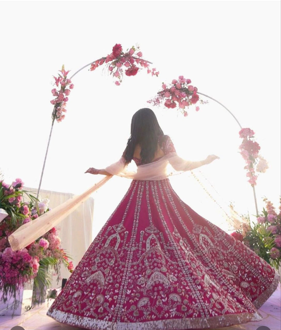 Dori and sequins work lehenga