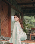 designer saree with blouse piece
