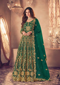 Heavy stone work Anarkali dress