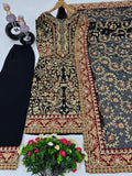 Handwork embroidered Eid kurti set