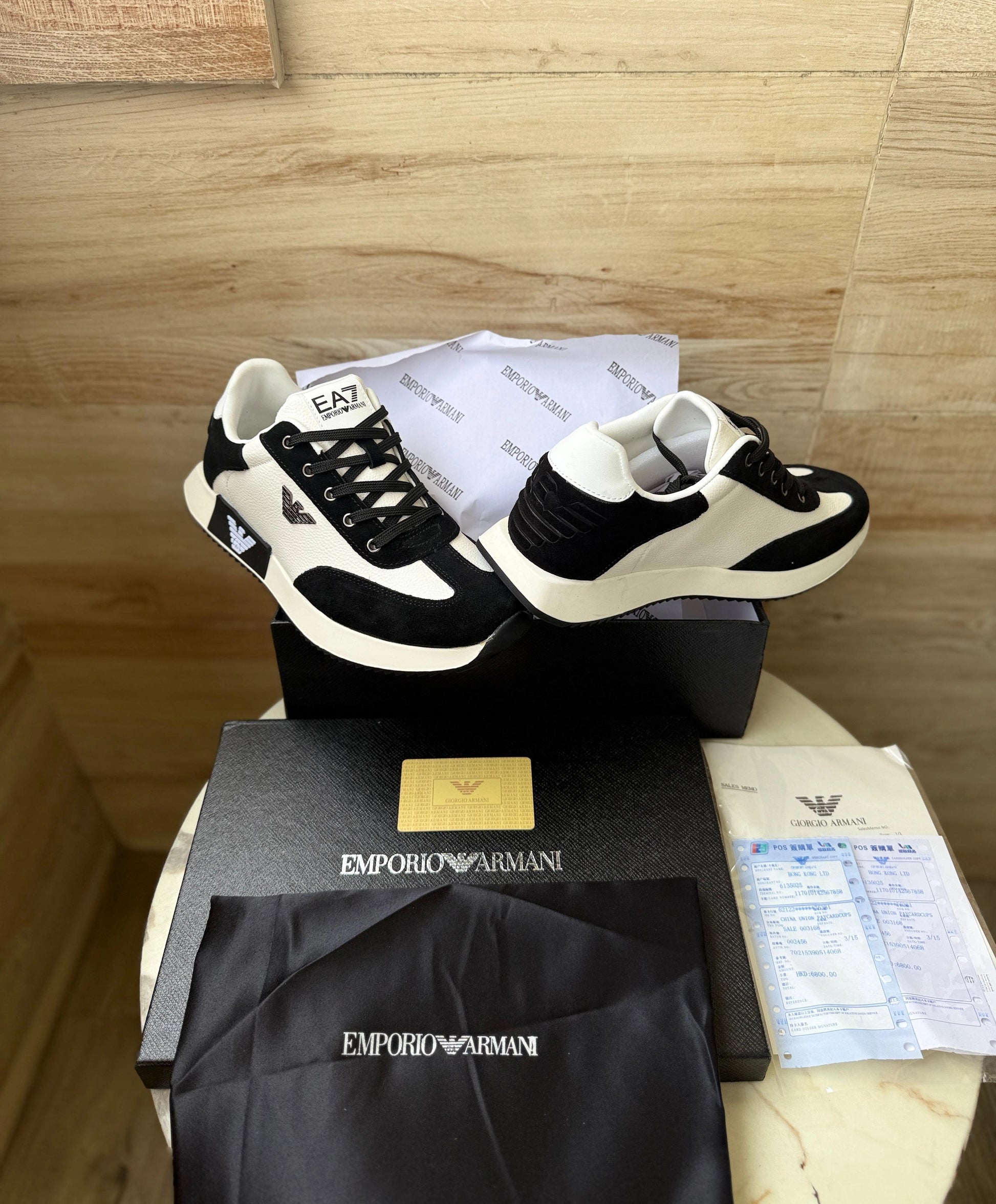 Emporio Armani carry bag and packaging