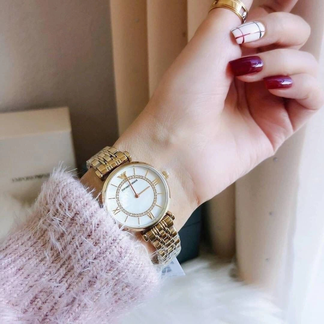 Emporio Armani AR1908 Mother of Pearl Dial Watch