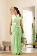 Fancy Tassels Soft Linen Cotton Saree