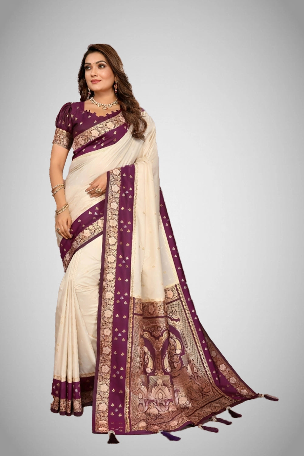 Silk blouse fabric for Kalamkari saree