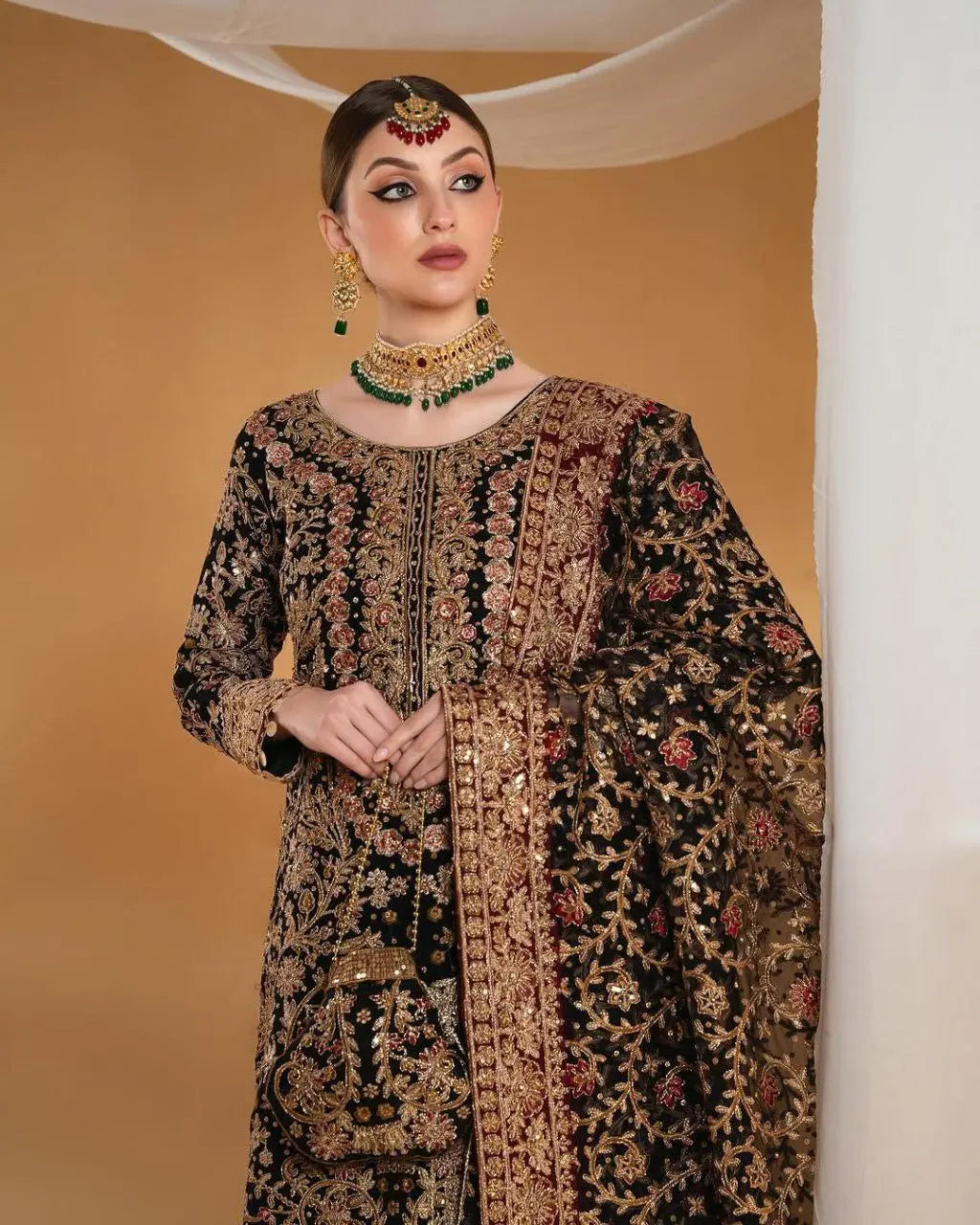 Festive wear embroidered suit for Eid