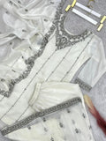 Gold crush silk festive outfit for women