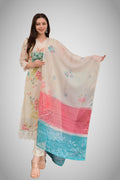 Breathable organza ethnic wear