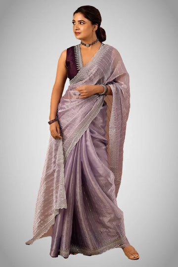 Traditional saree with blouse piece