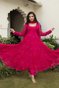 Floral Georgette Anarkali Dress Front View