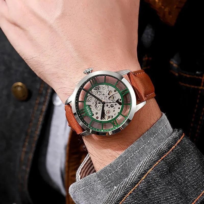 Fossil ME3098 Townsman Automatic Watch with 42mm Skeleton Dial