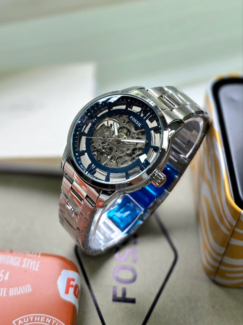 Fossil ME3197 Automatic Silver Wristwatch