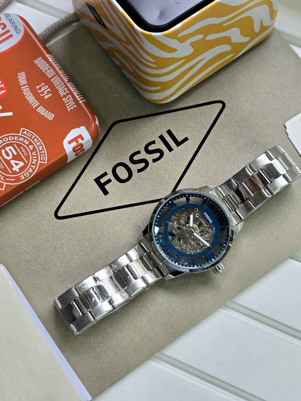 Fossil Modern Machine Silver Automatic Men’s Watch