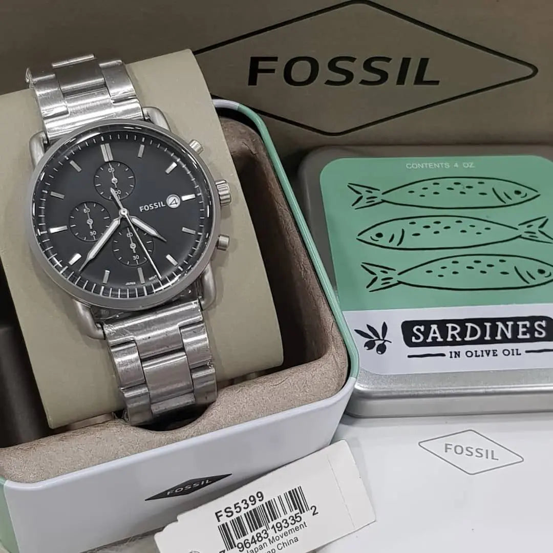 Silver stainless steel strap close-up
