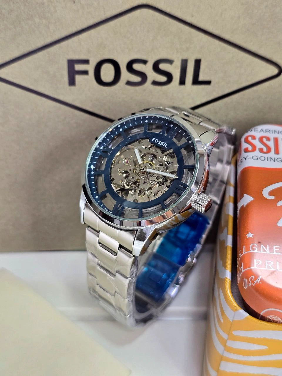 Fossil Stainless Steel 3-Link Bracelet Watch