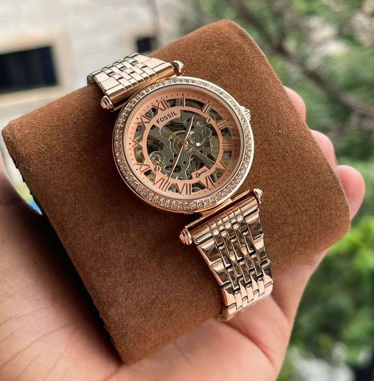 Fossil two-tone bracelet side profile