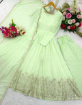 Fox georgette gown with dupatta