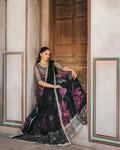 Full-length party gown in Fox Georgette