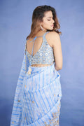 Heavy fox georgette partywear saree