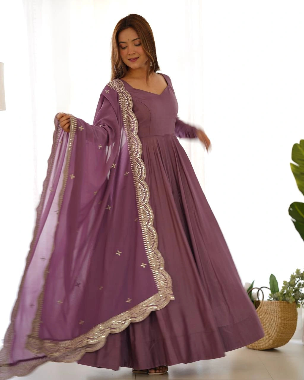 Festive Wear Anarkali with Embroidery