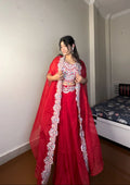 Fully stitched Indo-Western georgette outfit