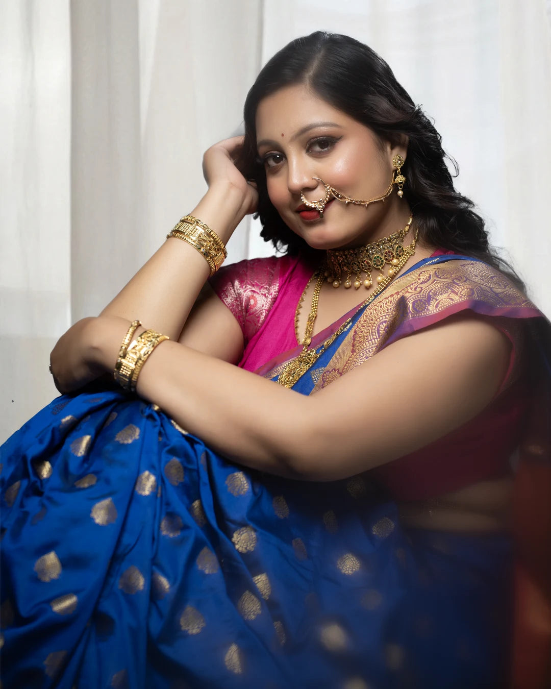 Gold plated jhumka earrings jewellery for festive wear