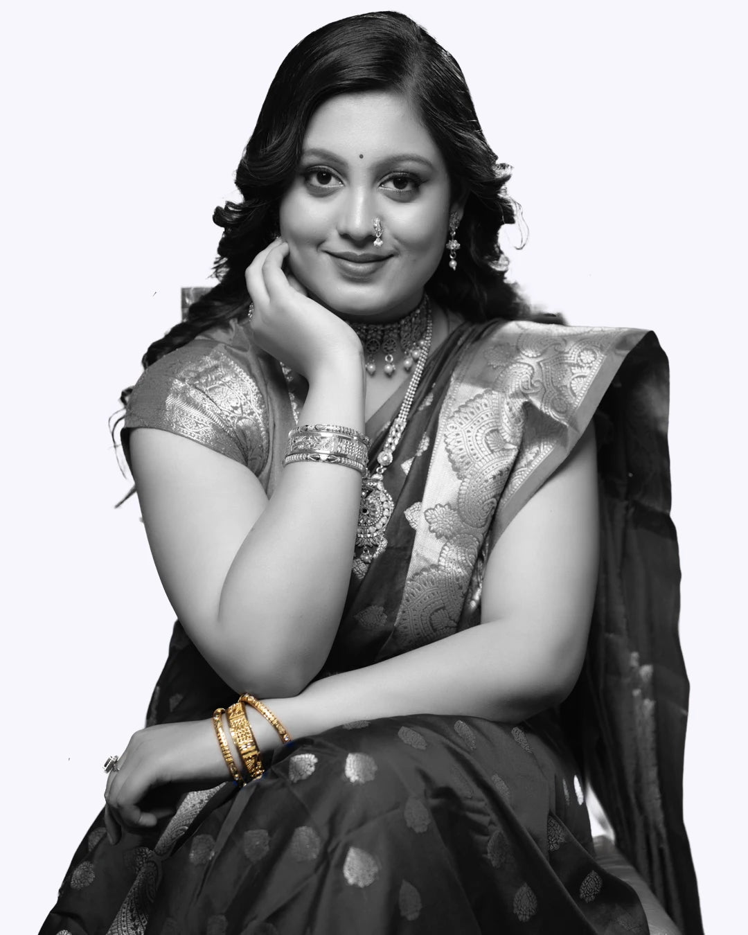 Traditional long gold plated necklace jewellery for women