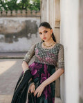 Matching embroidered dupatta set