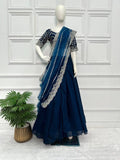 Green Lehenga Choli Designer Saree