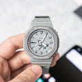 Digital chronograph stopwatch view