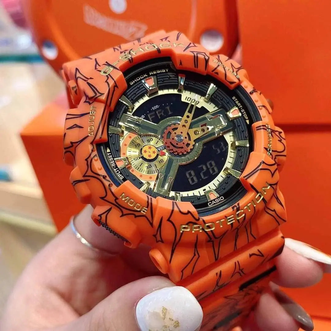 G-Shock Dragon Ball Z Watch Dial Close-Up