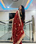 Heavy georgette saree with thread embroidery