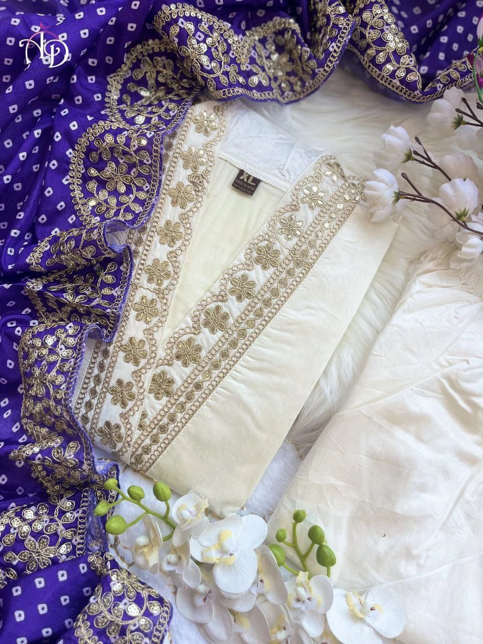 3-piece ethnic suit for weddings