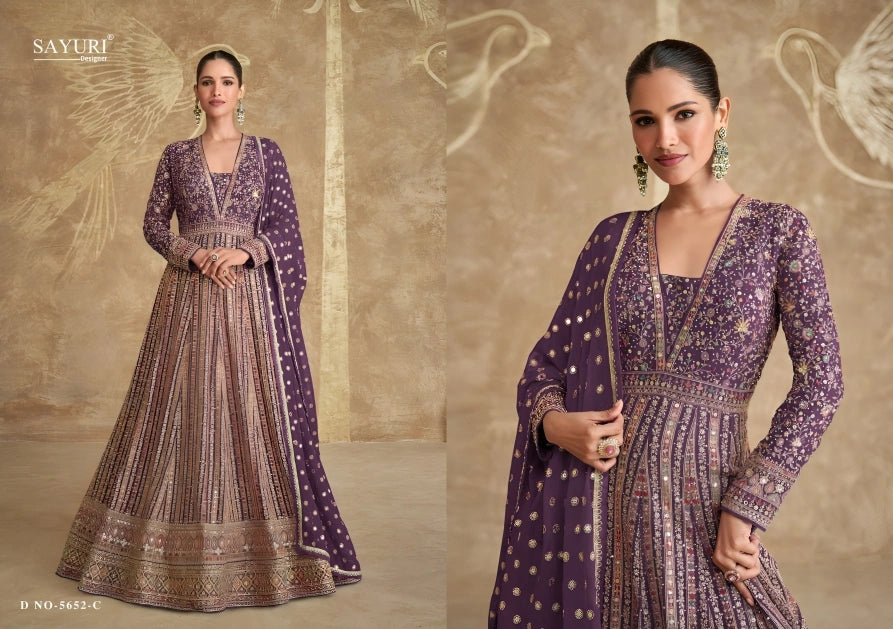 Georgette salwar suit with bottom and dupatta