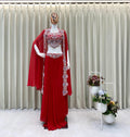 Elegant Indo-Western party outfit front view