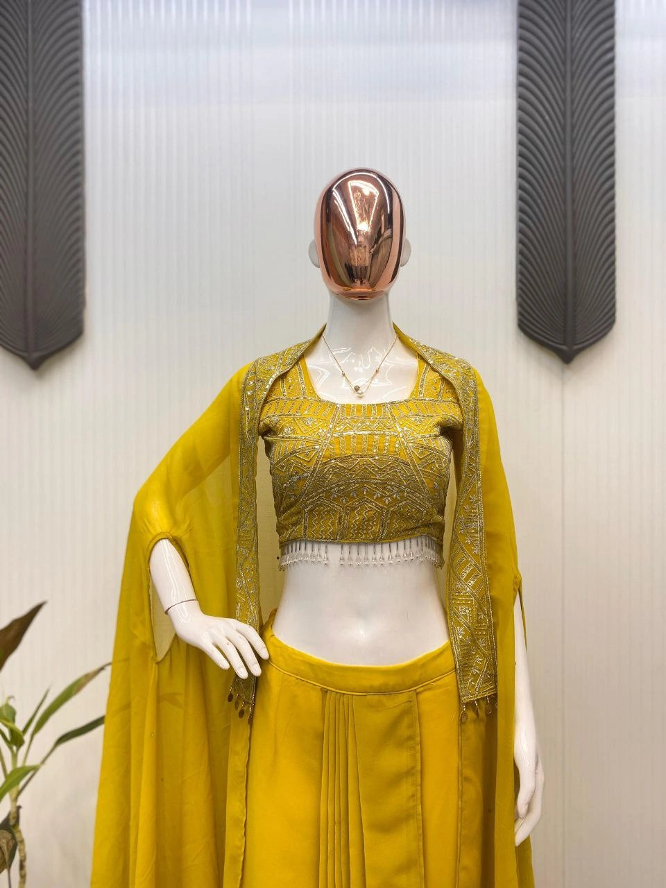 Georgette ready to wear Indo Western dress