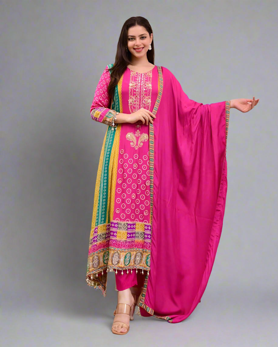 Ivory Pakistani shalwar kameez set